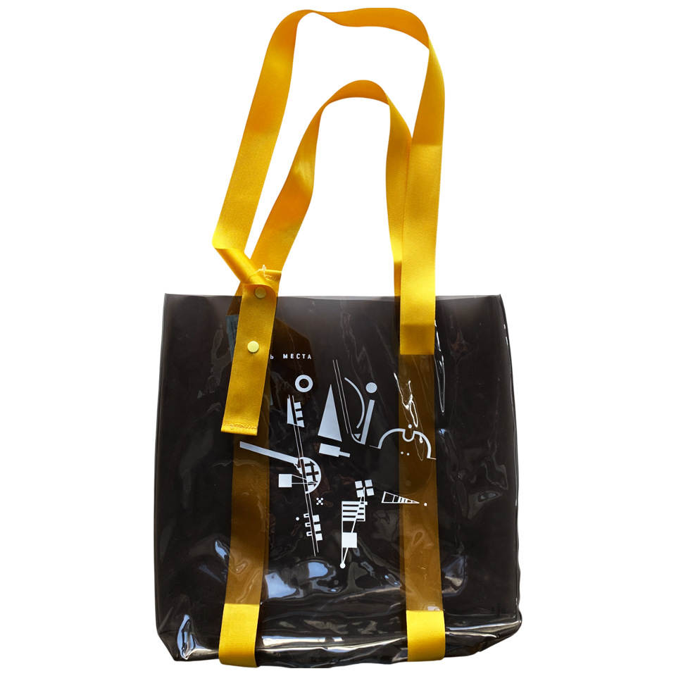 Шоппер «Проект восстановления Сухаревой башни», серый прозрачный