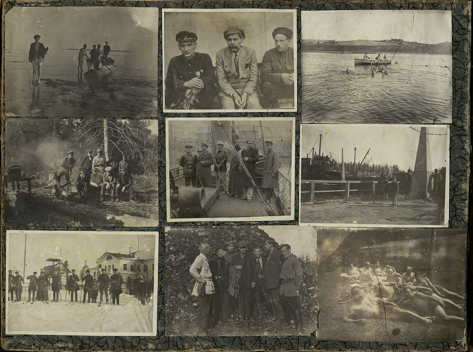 Альбом фотографий Соловецкого лагеря особого назначения (СЛОН). Архангельская обл., Соловецкие о-ва. 1920-1930-е гг. Фрагмент. ГМИГ