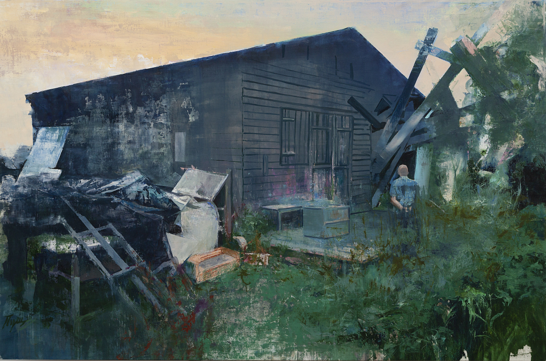 В.Пушницкий. Студия. Ожидание №16. 2018. Холст, масло. 190x290