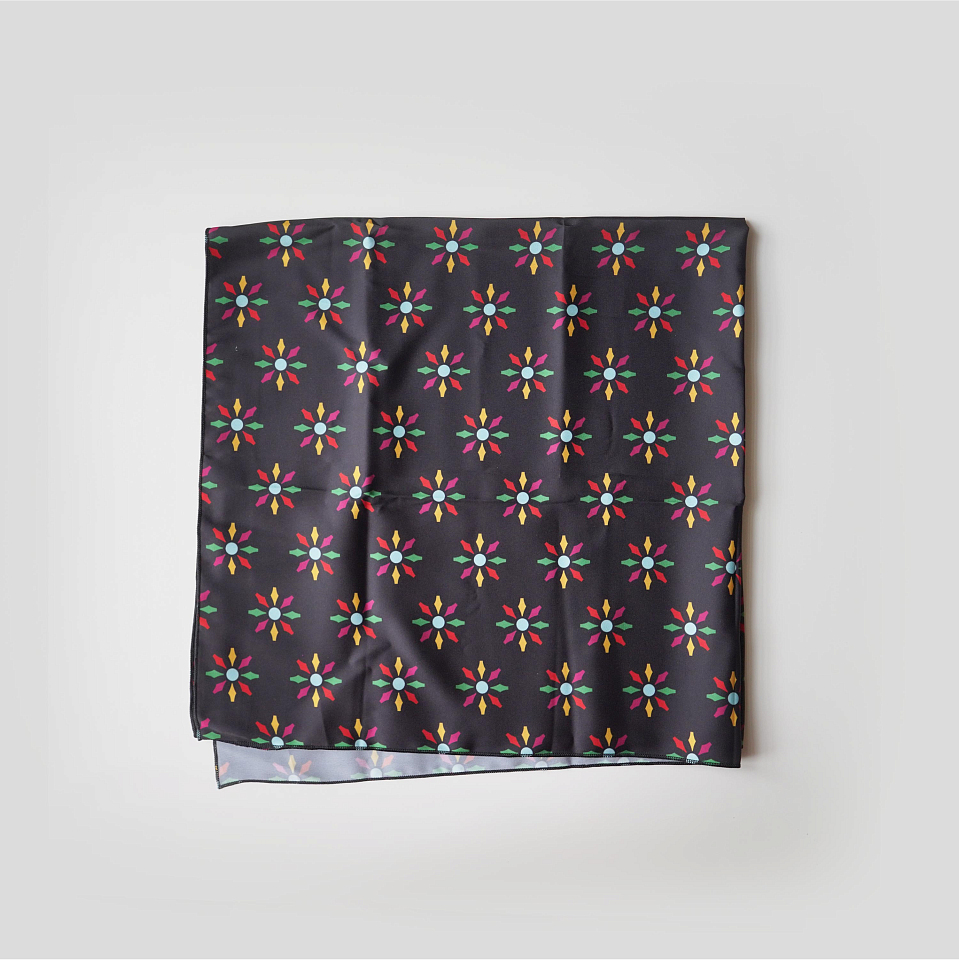 Платок «Керамический декор Покровского собора в Москве»