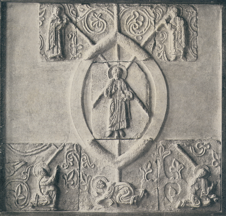 Реконструкция П.Д. Барановским изображений мучеников, Рисунок, фотографии 1920- е гг.,  Музей архитектуры им. А.В Щусева