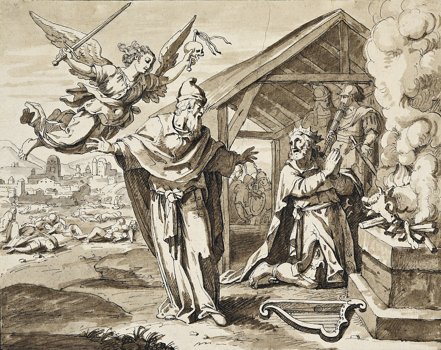 А.Л. Витберг. Эскиз на библейскую тему «Жертвоприношение после битвы»