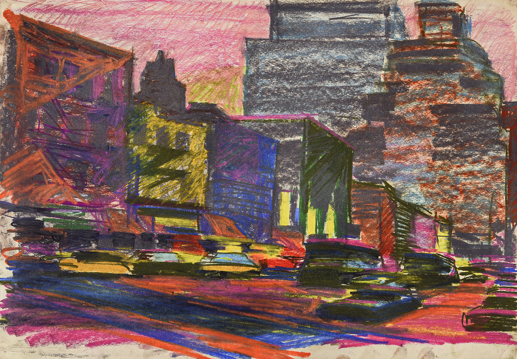 В.С. Кубасов. Нью-Йорк. Вечер на Лексингтон-авеню, 1974