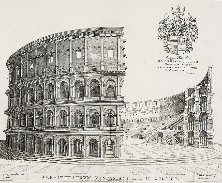 Пьер Мортье (издатель). Амфитеатр Флавиев (Колизей). Реконструкция. Первая половина XVIII века