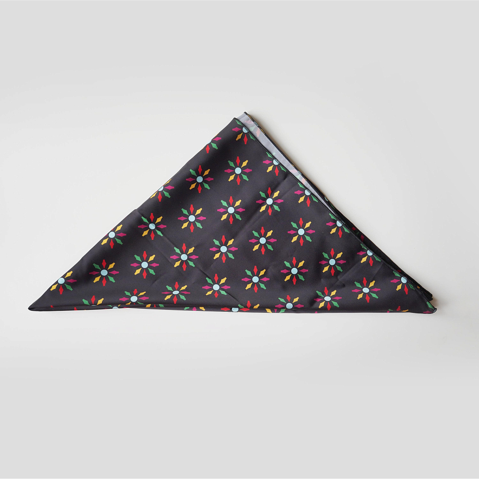 Платок «Керамический декор Покровского собора в Москве»