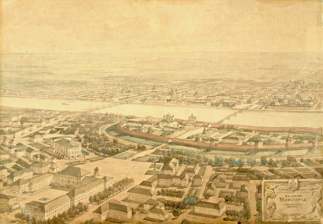 А.В. Щусев, Д.Б. Савицкий. Проект восстановления и реконструкции Новгорода, 1943-1947